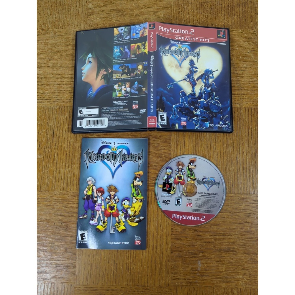 Kingdom Hearts‎ (PlayStation 2 PS2, 2002) GH CIB Complete & TESTED!